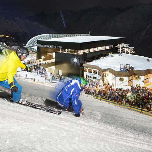 Night Ski Show und Nachtskilauf Sölden