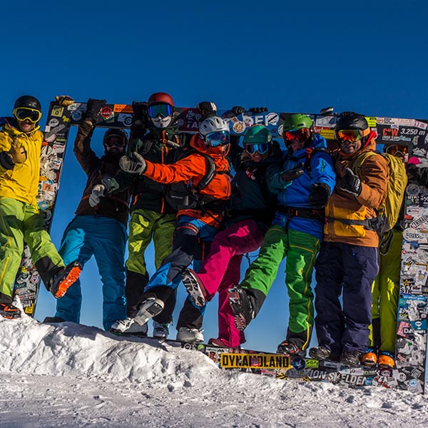 Gruppenfoto Freerider - Freeriden in Sölden