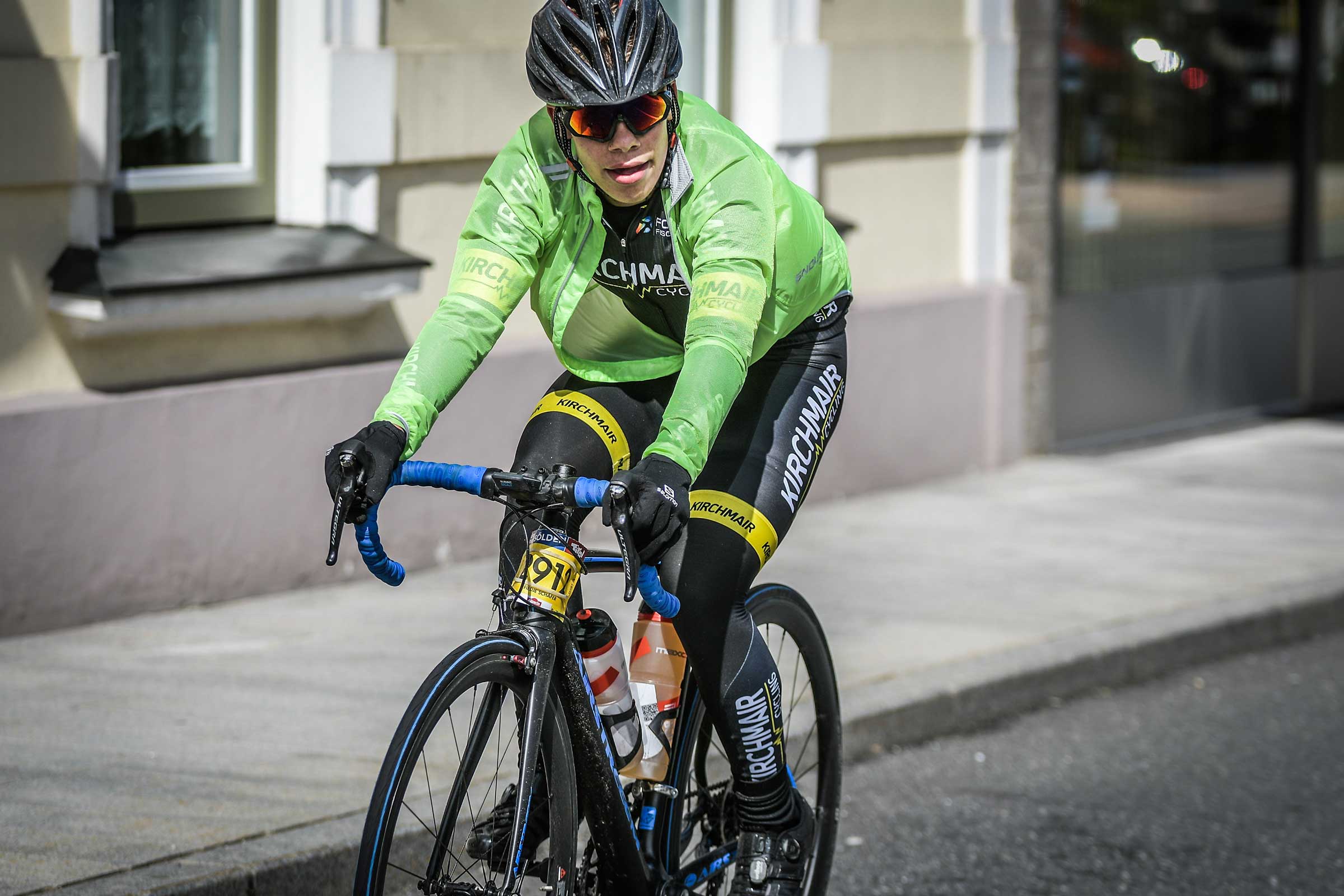 Fiedje Schäfer in der Stadt - Ötztaler Radmarathon